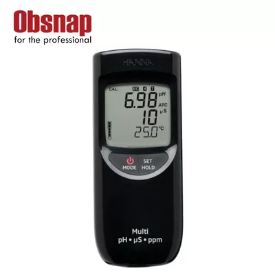 Hanna Instruments HI991300 Portable Waterproof pH/EC/TDS Meter (Low Range)