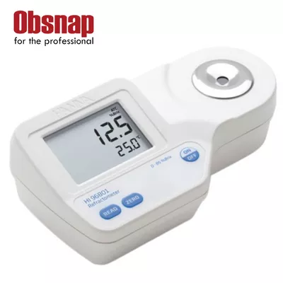 Hanna Instruments HI96801 Digital Refractometer for Brix Analysis in Foods