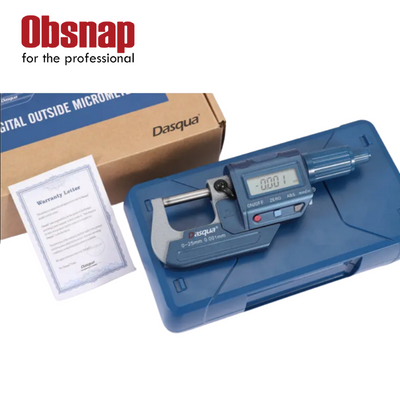 DASQUA Professional Thickness Measuring Tools 0.00005″/0.001 mm Digital Outside Micrometer With Stainless Steel Spindle - Image 2