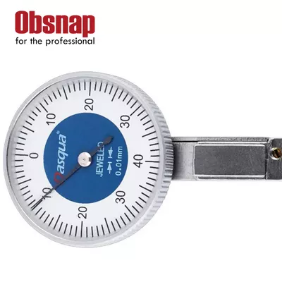 DASQUA Professional Durable Steel Hardened Shock-Proof Dial Test Indicator With Calibration Certificate
