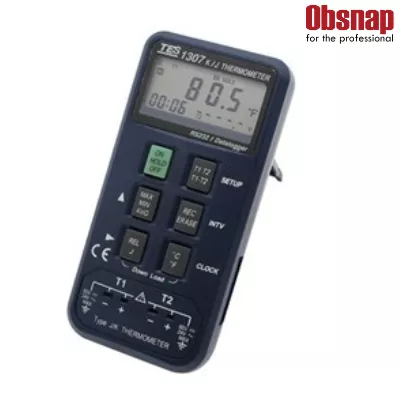 TES-1307 Datalogging K/J Thermometer