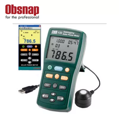 TES-132 Solar Power Meter (Datalogging)