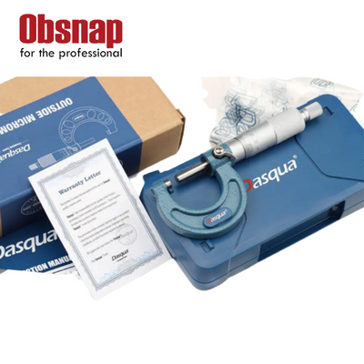 DASQUA Industrial Tools 0-1 Inch Ultra-Precision Outside Micrometer With Stainless Steel Spindle And Carbide Tips - Image 2