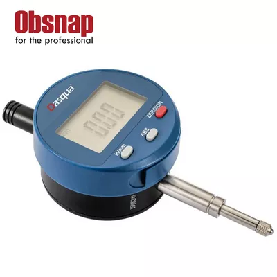 DASQUA High Precision Electronic Digital Dial Indicator Gage Gauge Inch/Metric Conversion 0-1 Inch/25.4 mm Measuring Tool With Calibration Certificate
