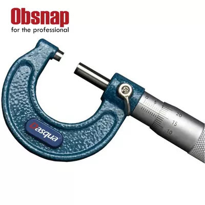 DASQUA Industrial Tools 0-1 Inch Ultra-Precision Outside Micrometer With Stainless Steel Spindle And Carbide Tips