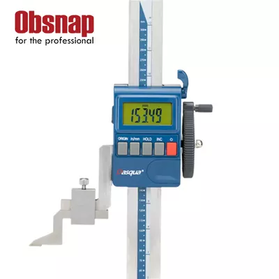 DASQUA IP65 Waterproof 300mm / 12’’ Digital Electronic Height Gauge 0.001mm / 0.00005” Resolution Heavy Duty DHG With Slider-Feed Wheel