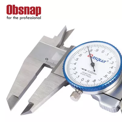 DASQUA Monoblock High Precision 0-150mm Double Shock-Proof Dial Caliper Pro