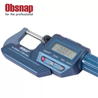 DASQUA Professional Thickness Measuring Tools 0.00005″/0.001 mm Digital Outside Micrometer With Stainless Steel Spindle