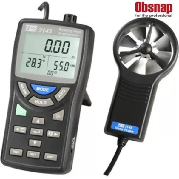TES-3145 / TES-3145U Metal Vane Anemometer