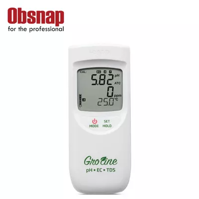 Hanna Instrument GroLine Hydroponics Waterproof pH/EC/TDS/Temperature Portable Meter - HI9814
