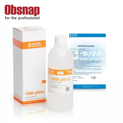 Hanna Instrument HI7030L/C 12880 µS/cm Conductivity Standard (500mL Bottle)