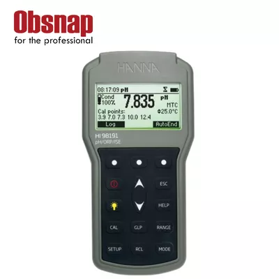 Hanna Instruments HI98191 Professional Waterproof Portable pH/ORP/ISE Meter