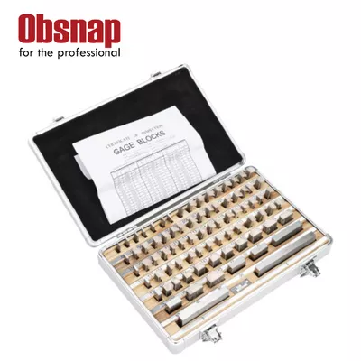DASQUA High Accuracy 81PCS Gage Blocks Calibration Grade 2 Gauge Block Set Made Of High Quality Steel