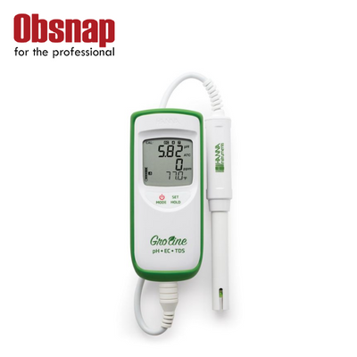 Hanna Instrument - HI9814 GroLine Hydroponics Waterproof pH/EC/TDS/Temperature Portable Meter - Image 2