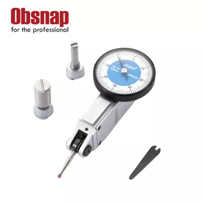 DASQUA High Precision Durable Satin Chorme-Finished Dial Test Indicator With Shock-Proof Gearing
