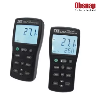 TES-1317 / TES-1318 Platinum RTD Thermometer
