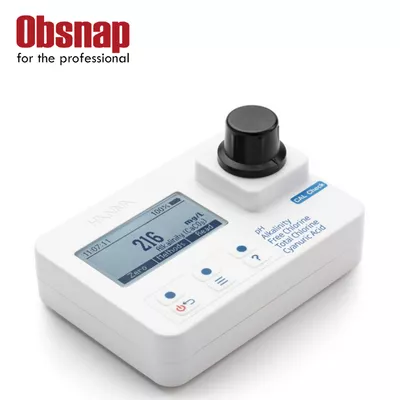 Hanna Instruments pH, Alkalinity, Free Chlorine, Total Chlorine, and Cyanuric Acid Photometer - HI97104